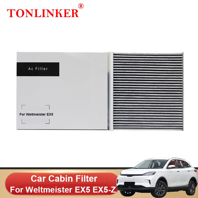 Filtro Abitacolo Per Auto Tonlinker Per Weltmeister Ex5 Ex5-Z 52Kwh 2021 2022 2023 Filtro A Carbone Attivo Pm2.5 Accessori Per Auto