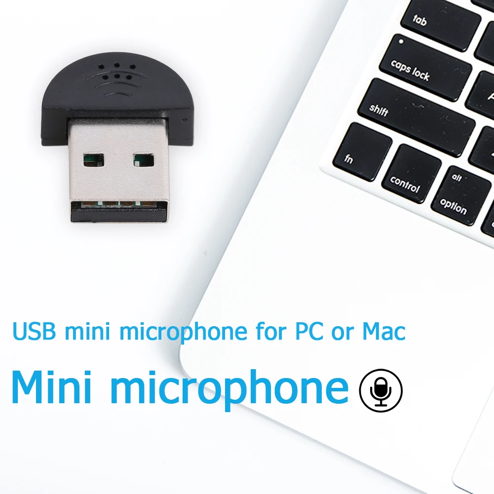 휴대용 스튜디오 스피치 미니 USB 마이크 오디오 어댑터, PC Mac용 USB 드라이버