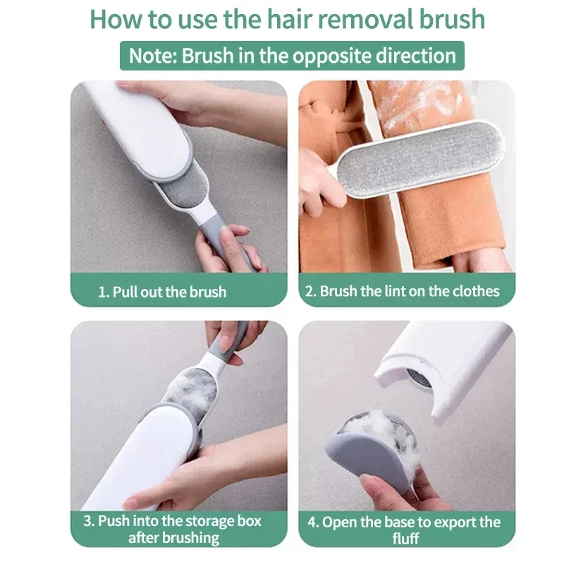 Description Picture 4 of itemMagic Clothes Lint Remover Reusable Pet Cat Hair Fur Roller Brush Reusable Static Dusting Cleaning Brushes Manual Cleaner Tool