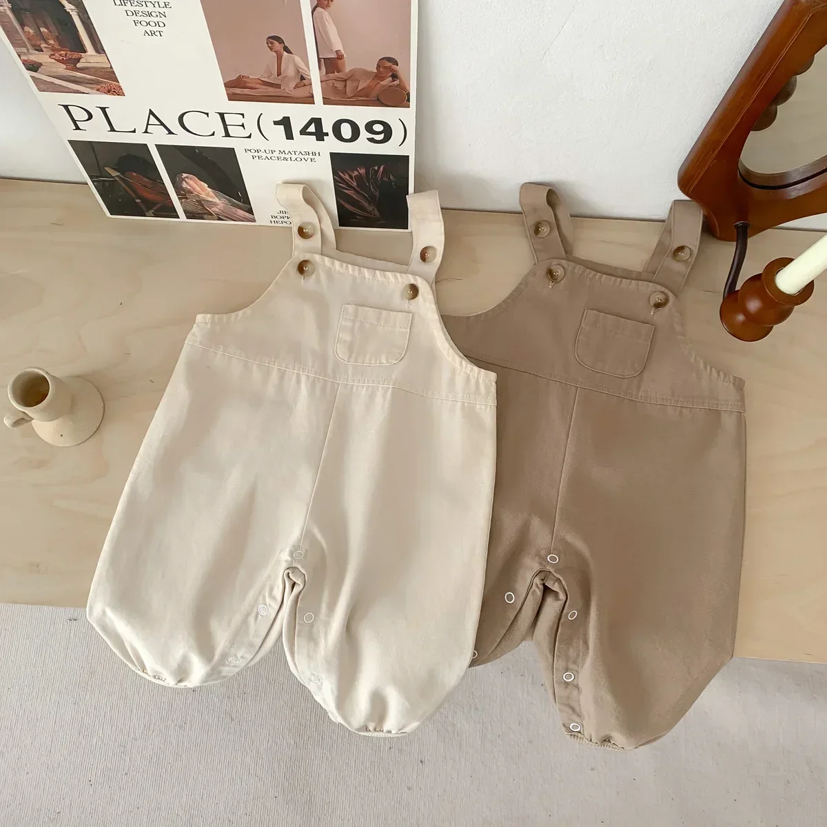 

Kids Baby Girls Boys Summer Solid Color Cotton Strap Pants Infant Children Clothing Jumpsuits Overalls комбинезон детский