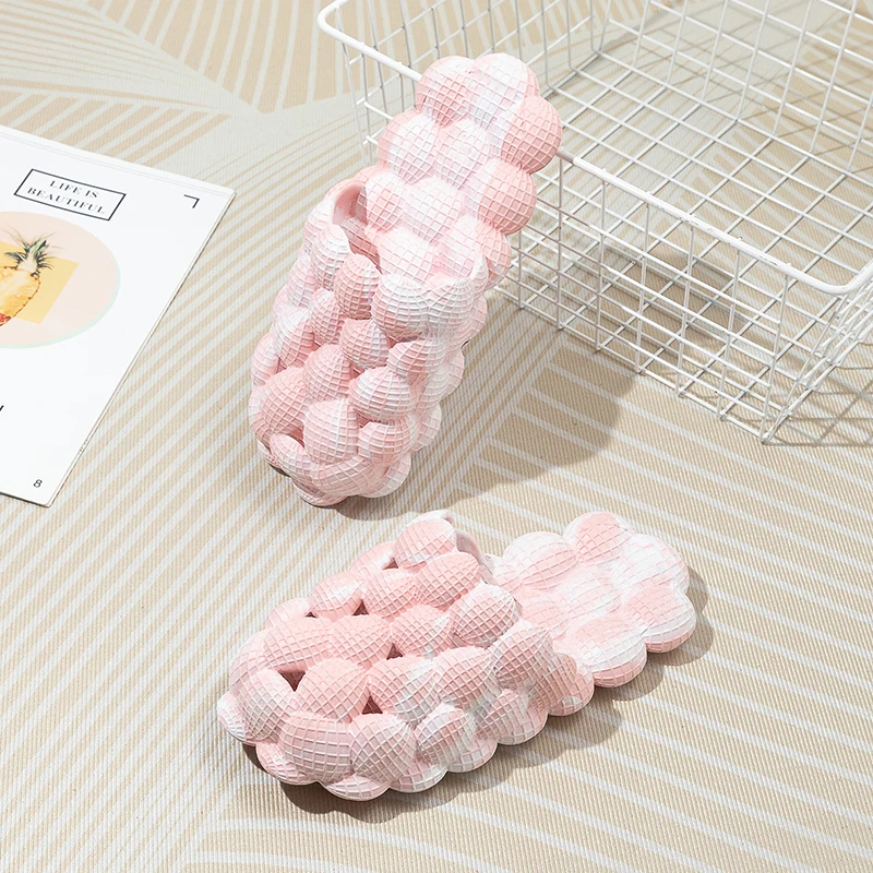 Women Man Soft Bubble Slippers Fashion 2023 New EVA Cool Home Beach Shoes Massage Sole Slippers Designer Indoor Peanut Slipper 5