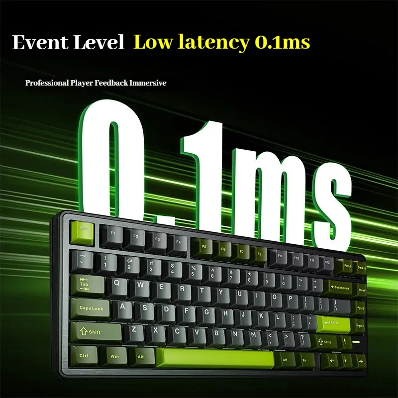 Vgn neon 75 teclado mecânico sem fio 75 por cento layout tri modo