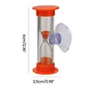 24TD 2Minute Hourglasses Timer With Suction Cup Shower Tooth Brushing Timer 6
