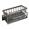 Kitchen Sink Drain Rack Organizer ABS Plastic Self-draining Sink Shelf Soap Sponge Holder Dishcloth Towel Rack filter basket 4