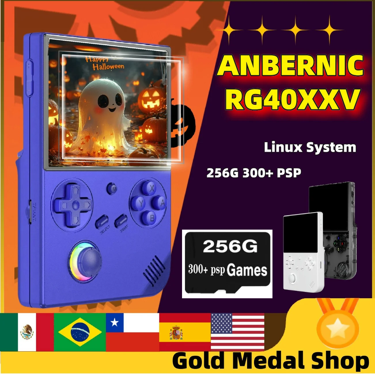 ANBERNIC RG40xxv 美品 ANBERNIC RG40XXV レトロハンドヘルドゲーム機 ビデオゲーム機