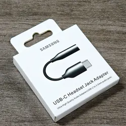 Universal USB Type - C to 3.5mm Audio Adapter Cable (Black with box)