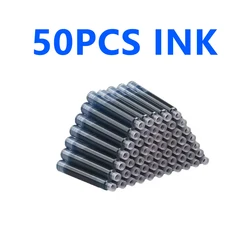 Elegant 11-Piece Fountain Pen Set with Replaceable Ink - 0.38mm (Blue inks 50pcs)
