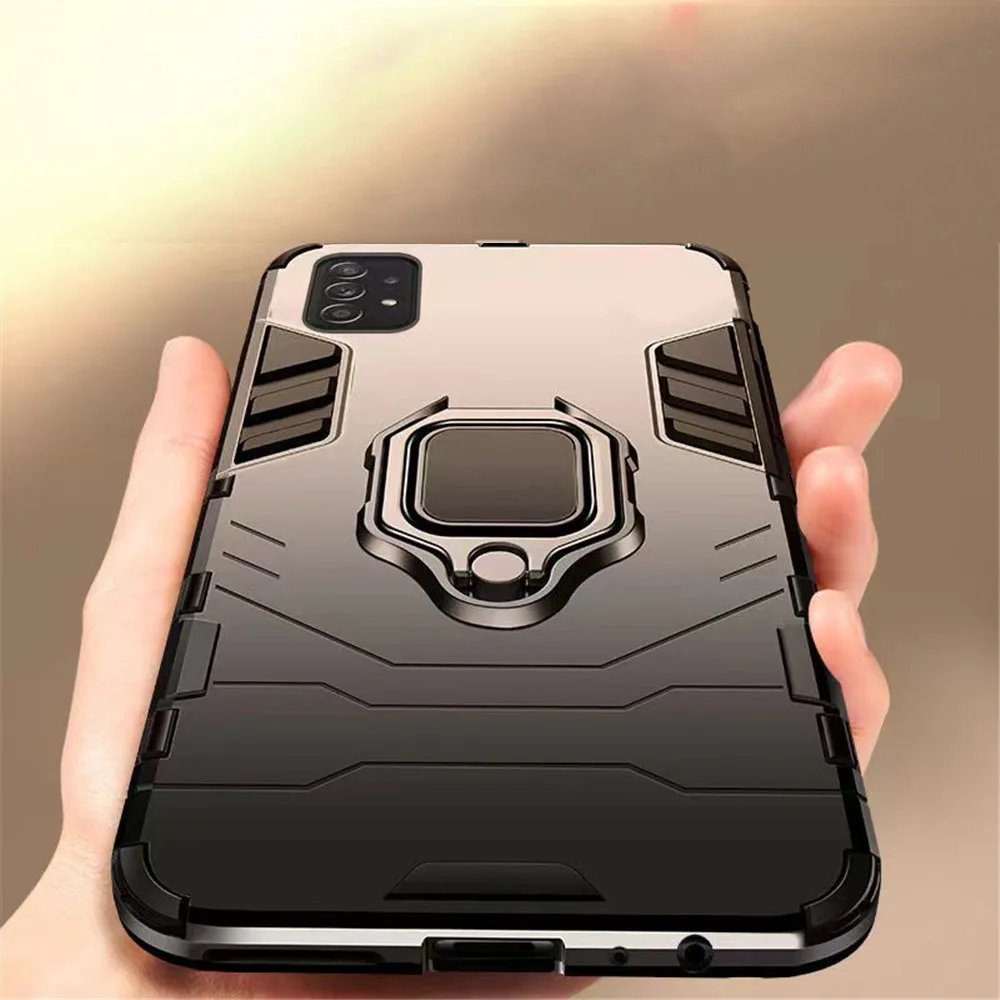 Samsung Galaxy A52 For Samsung A52 5G 4G Case Luxury Armor Magentic Ring Holder Cover For Samsung A52 Sm-A525F 6.5" Galaxy A52