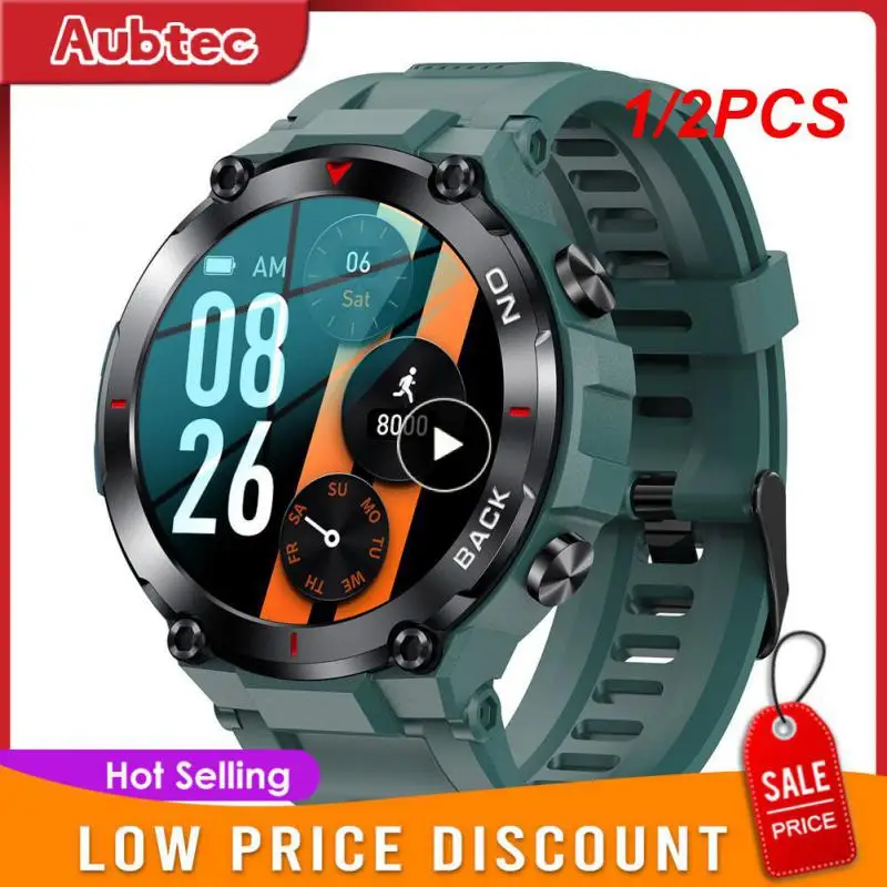 

1/2PCS 2023 GPS Smart Watch Sports Fitness Bracelet Call Reminder Heart Rate IP68 Waterproof Smartwatch For Men Android IOS