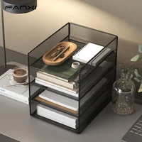 4-Tier Desk Organizer Desktop storage rack Desk file holder No installation organizer Desk Organizer for Office School Home 2