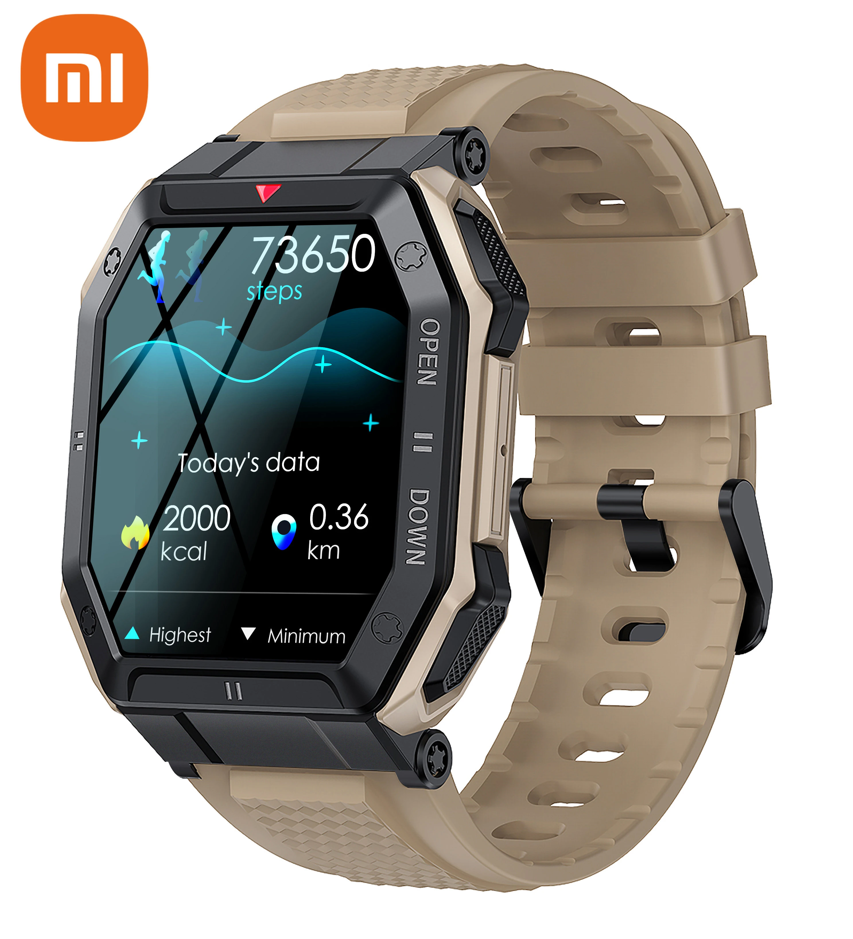 Xiaomi reloj inteligente militar para hombre, pulsera con Bluetooth,  llamadas, 1,85 mAh, 24H, Monitor de salud al aire libre, IP68, Original,  2022 pulgadas, nuevo, 350| | - AliExpress