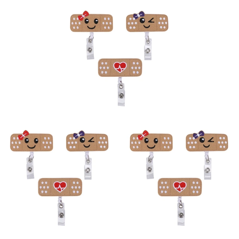 

Nurse Badge Reel Holder - 9 Pack - RN Badge - Band Aid Badge Reel - Perfect Nurse Gifts For Women