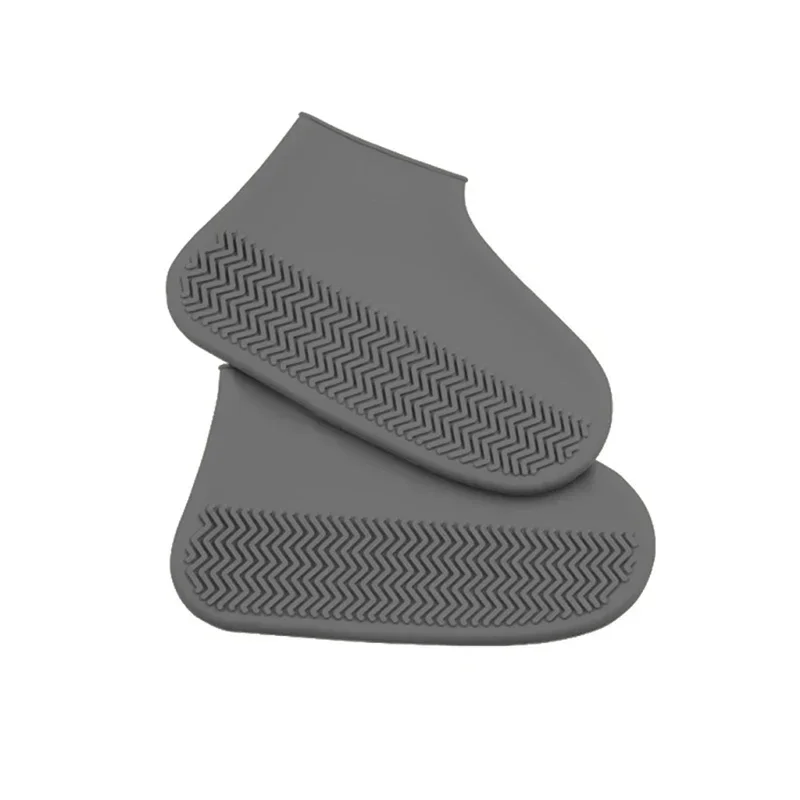 Waterproof Shoe Covers Non-Slip Rubber Overshoes For Rainy Days Reusable Boot Protectors M/L