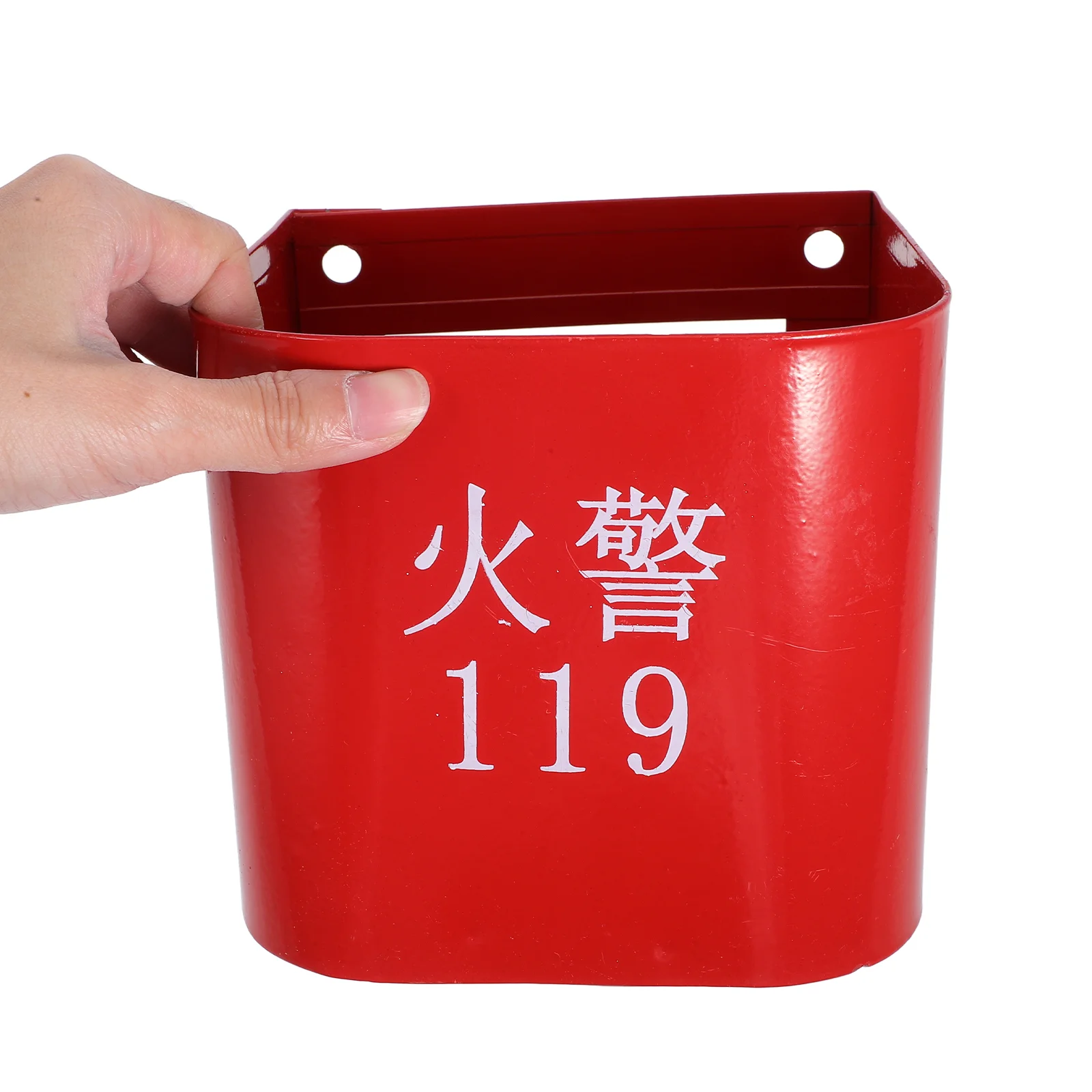 Fire Extinguisher Base Household Home Equipment Holder Red Iron Office Wall Mount