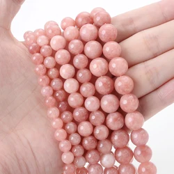 Vibrant Natural Gemstone Round Loose Beads for Handmade Jewelry Crafting (Sun Stone)