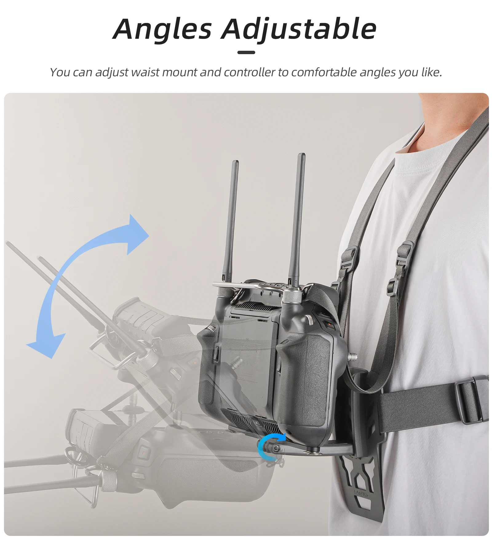 Für dji rc plus fernbedienung ständer für dji inspire3/matrice 30 fernbedienung bauchs tütze stehen zurück brustgurt – Detail 6