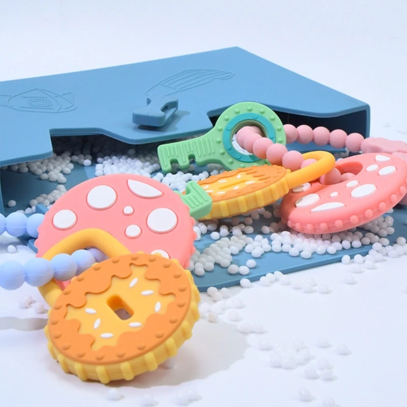 

Soothing Teething Bracelet Soft & Safe Baby Teething Toy for Babies Relieve Discomfort During Teething Period Durable