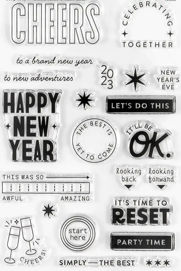 New English Clear Silicone Stamp / Seal For DIY Scrapbooking / Album Decorative Clear Stamp Sheets A7234