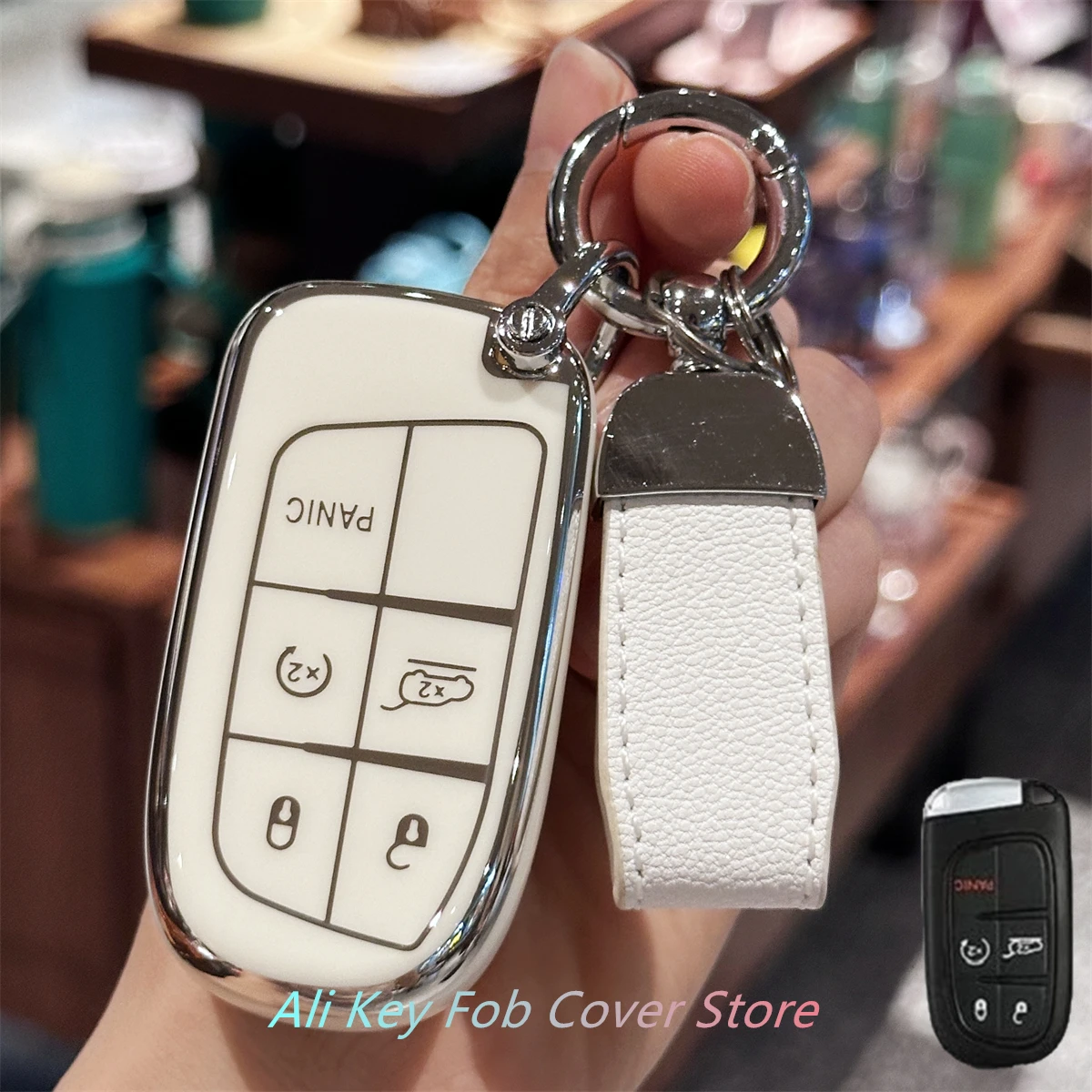 Premium Key Fob Cover with Keychain Attachment