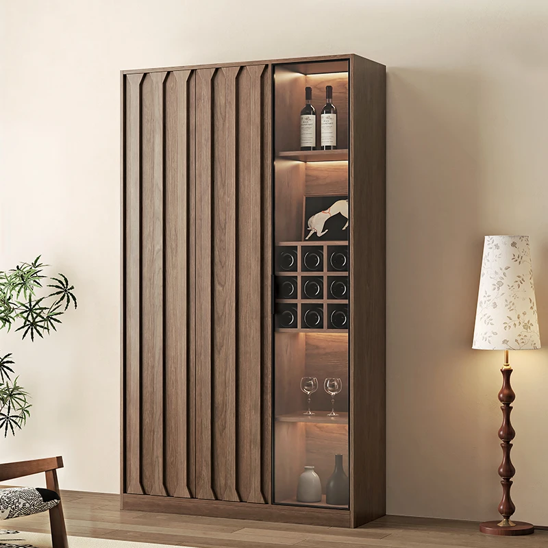 Luxury Showcase Glass Bar Cabinet Living Room Storage Drinks et Display Cabinet Decoration Vetrina Esposizione Bar Furniture