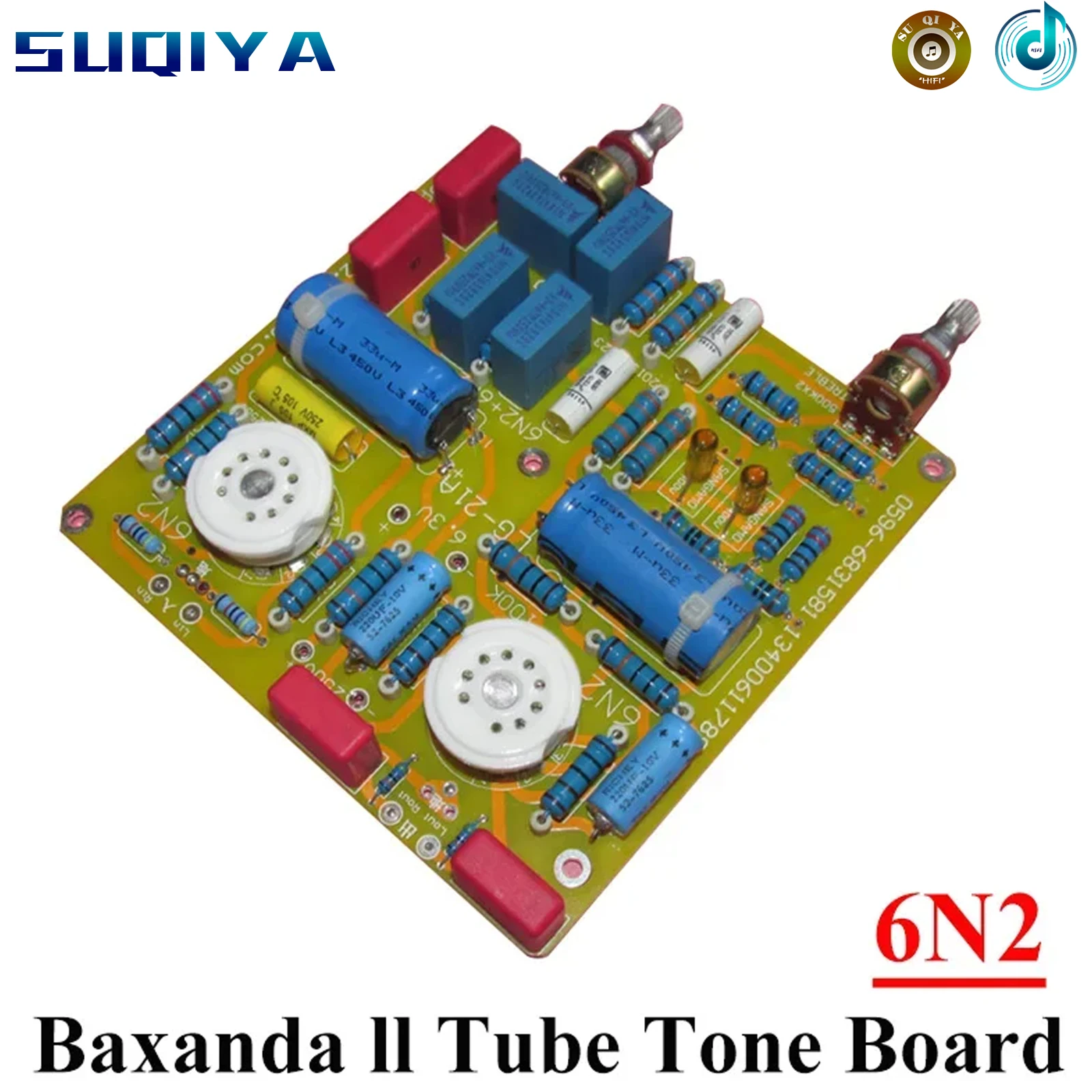 Baxanda L1 진공관 톤 보드, 고음 및 저음 조정, 저왜곡 및 저소음, DIY 앰프 오디오용, 6n2