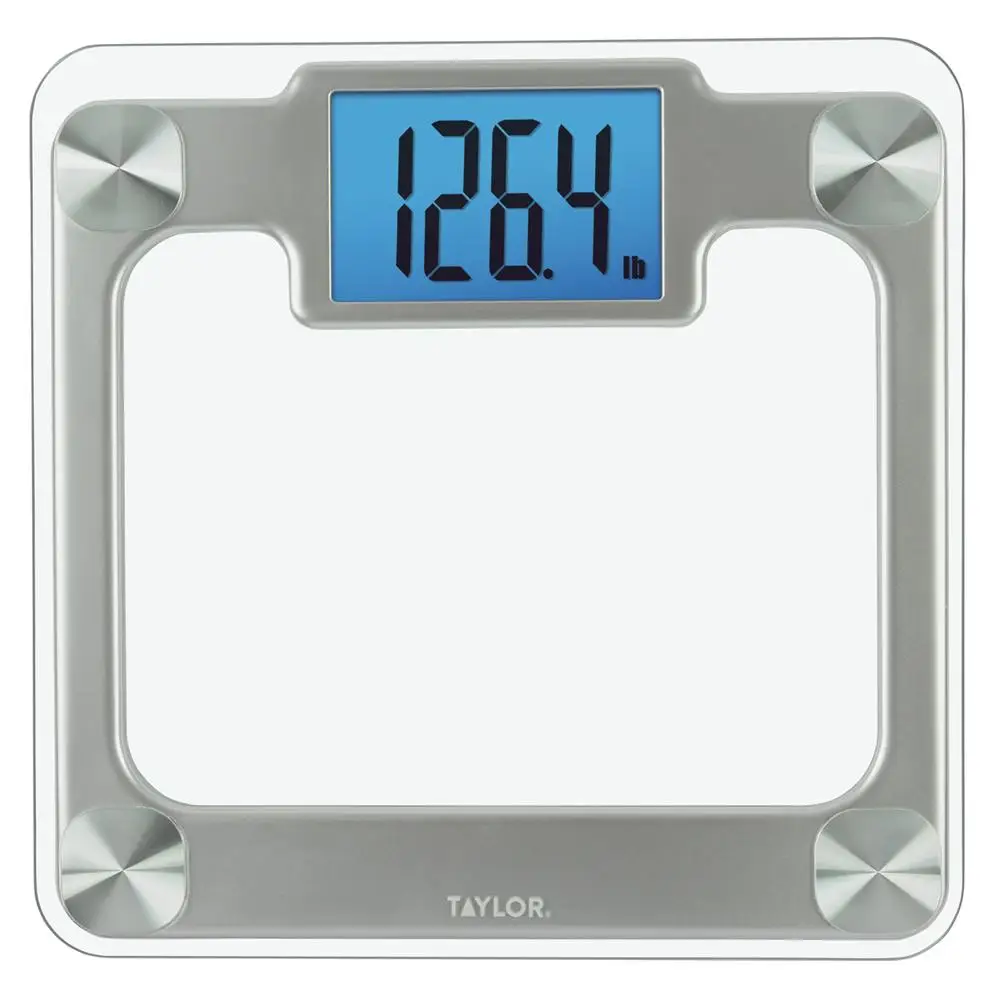 440 lb Digital Glass Scale with Weight Tracking and User Memory
