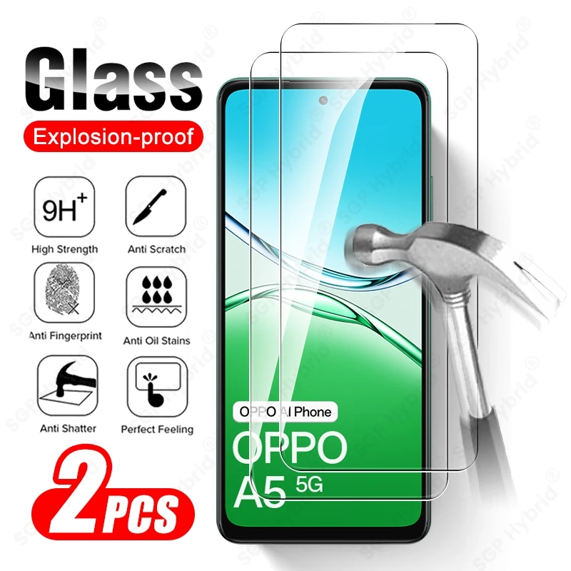 2-Pack Full Cover Tempered Glass Screen Protector Film with 9H Hardness
