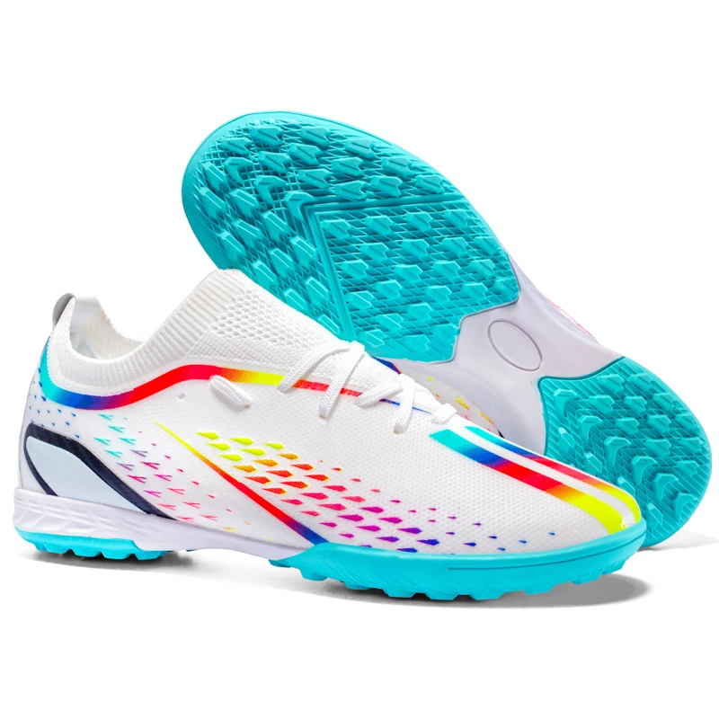 Football Shoes Men's Large Size Ultralight Non-Slip AG/TF Soccer Cleats Ankle Boots Unisex