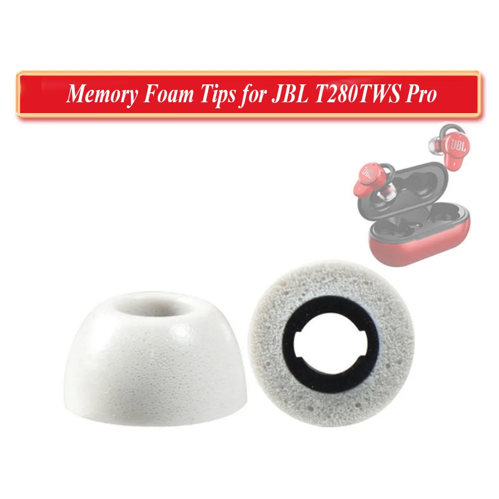 Насадки из пены с эффектом памяти для наушников JBL T280TWS Pro