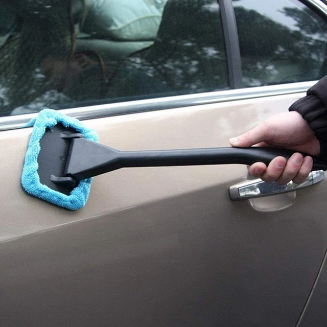 Auto Cleaning Wash Tool with Long Handle Car Window Cleaner Washing Kit Windshield Wiper Microfiber Wiper Cleaner Cleaning Brush 2