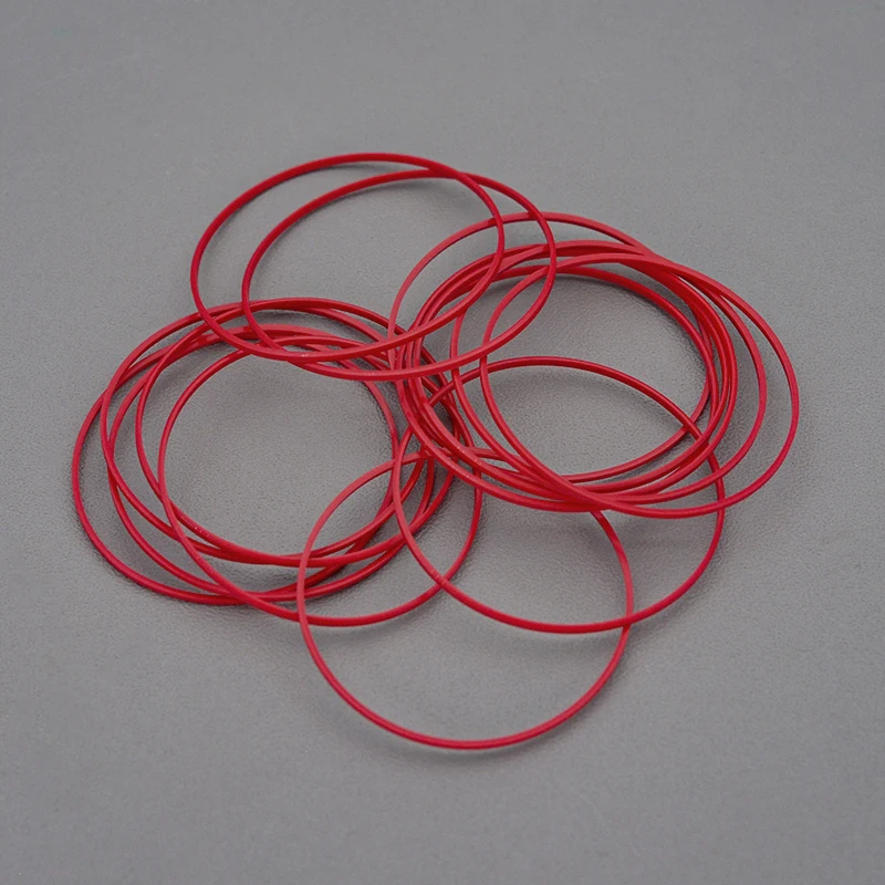 Universal Red O-Ring Waterproof Watch Case Back Gasket (25-40mm)