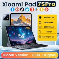 2025 New Product Xioami Global Version Pad 7 Pro Android 14 Tablet 16GB+1T 11inch HD 4K 20000mAh 5G Dual SIM GPS WiFi Tablets PC 1