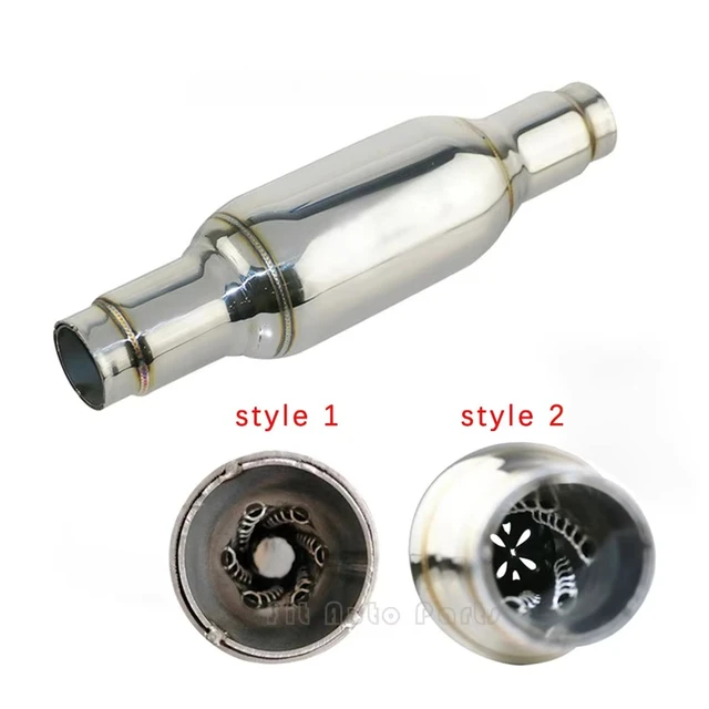 Silenziatore Auto Universale In Acciaio Inox - Ingresso 2,5'' Uscita 3,5'' - Foto 9