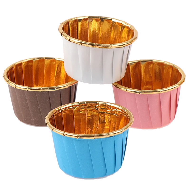 

50PCS/Pack Muffin Cupcake Liner Cake Wrappers Baking Cup Tray Case Cake Paper Cups Pastry Tools Party Supplies