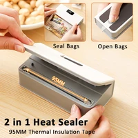 Mini Bag Sealer Plastic Bag Heat Sealer Plastic Bag Sealing Machine USB Rechargeable Portable Package Bags Sealer 2