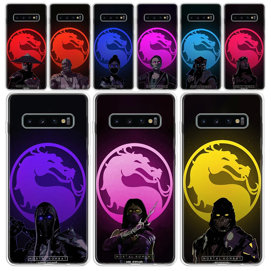Scorpion Zero Sub Mortal Kombat Custodia Morbida Per Samsung Galaxy S24 S23 S22 S21 Ultra S20 Fe S10 Plus S10E S9 S8 + Fundas