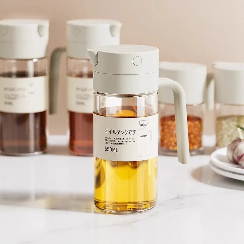 Glass Automatic Oil Jug Seasoning Flask