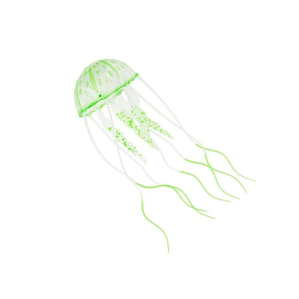 Fish Tank Fluorescent Glowing Beauty Artificial Fake Jellyfish Ornament Aquarium fish aquarium
