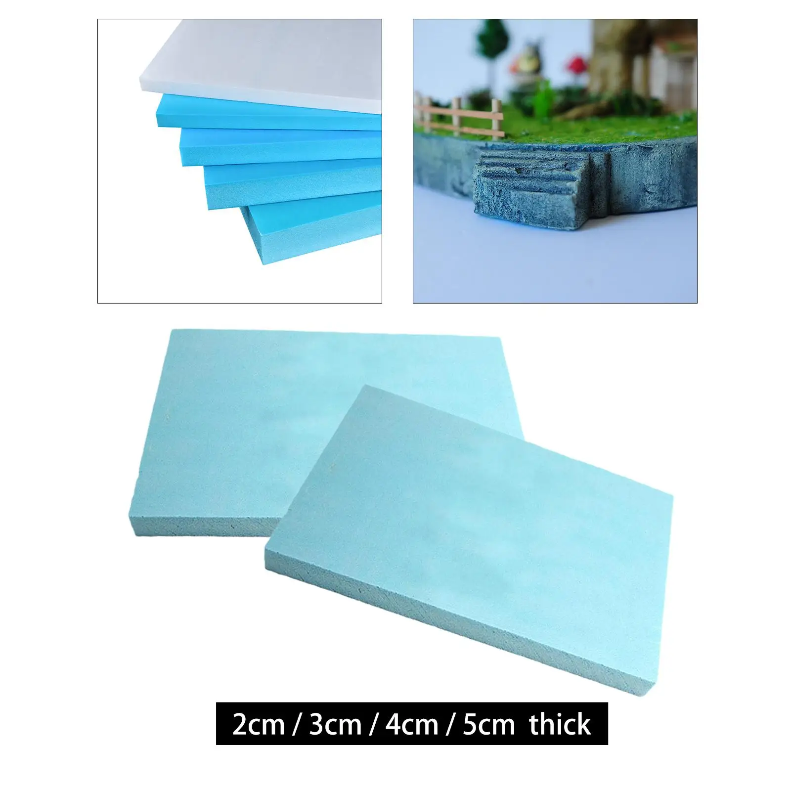 1pc Polystyrene Craft Foam Board High Density Foam Block Floor Landscaping  Platform Diorama Base DIY Model Building Material - AliExpress