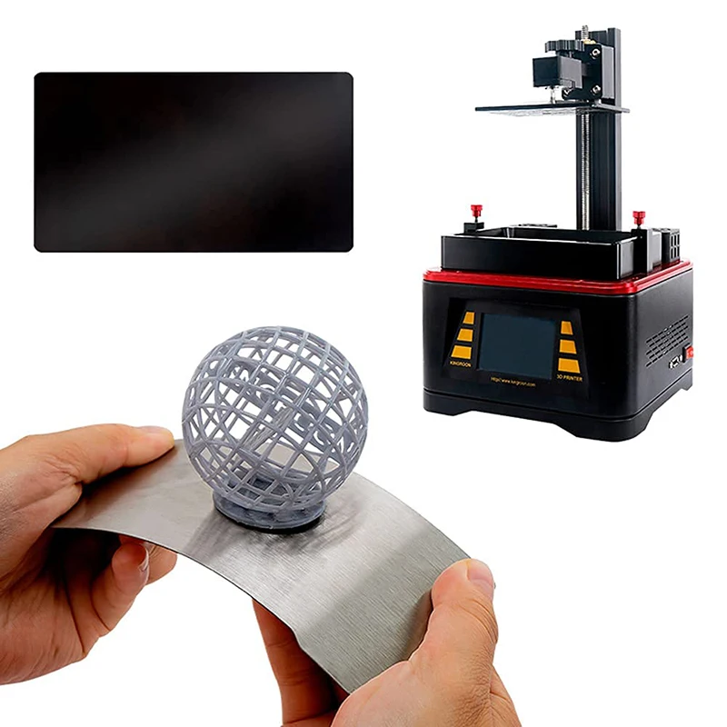 Placa Energética da Construção da Impressora da Resina 3d de Saturno 8k de Elegoo da Elevação 224x129 mm Folha de Aço Flexível Mais Etiqueta Quente da Cama - Imagem 3