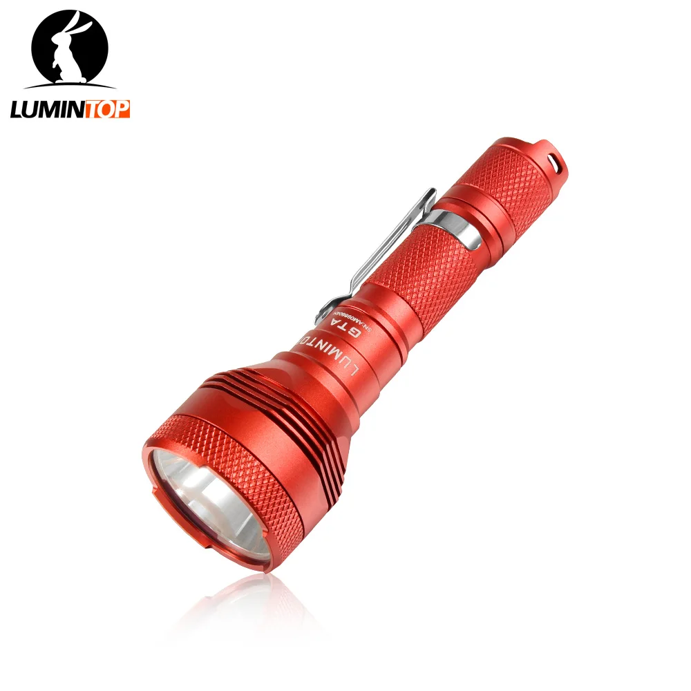 Lumintop GTA 14500 AA flashlight 585 meters long distance searching EDC flashlight 550 lumens with tail