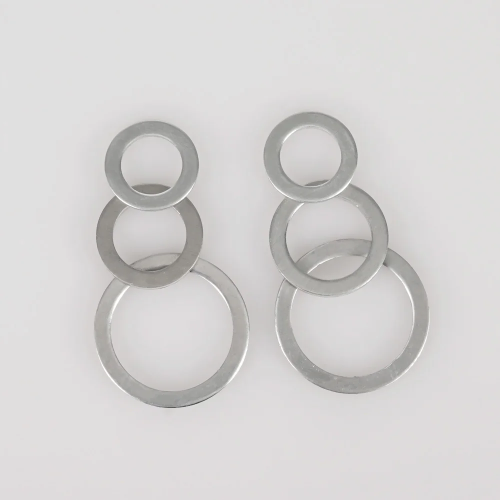 Aluminum Washers M6 M8 M10 M12 M14 M16 M18 M20 M22 Flat Metal Fittings O Ring Fastener Spacer 20-100Pcs Thickness 1mm-2mm