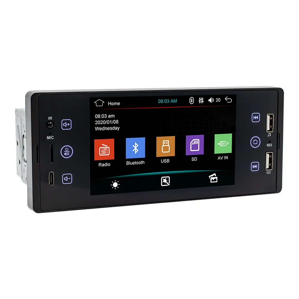5pcs SW150 New 5-inch Car Mp5 Player Bluetooth Music Hd Video Reverse Image Multi-function Car Radio