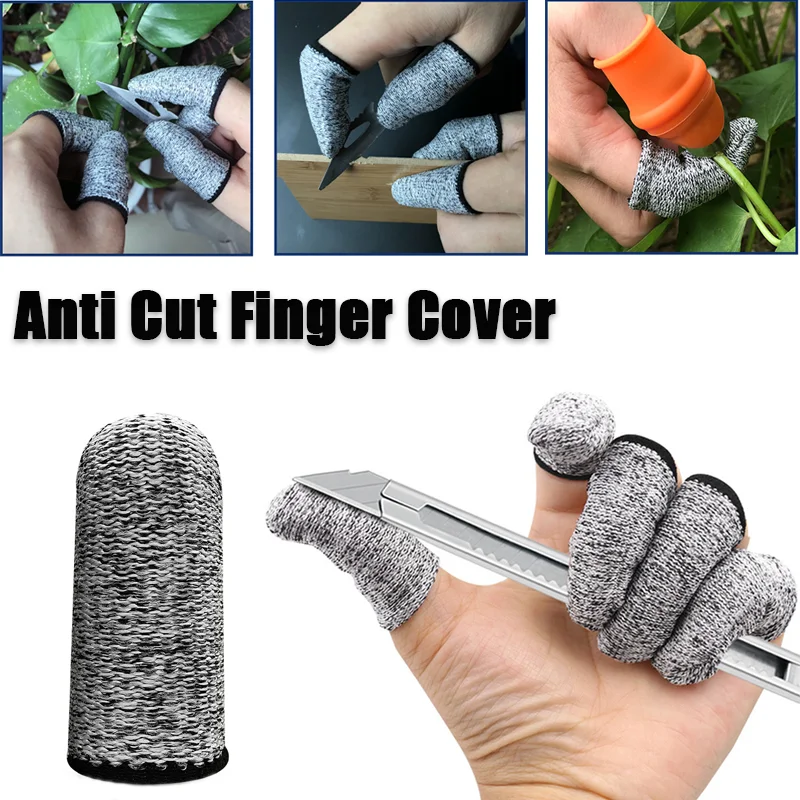 5/10Pcs Anti-cut Finger Protector Finger Cover Kitchen Tool Thumb Knife Picker Finger Cover F Protection Cutting Finger Gadgets 2