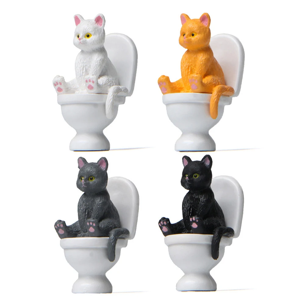 Kawaii Cat Figurines - Miniature Fairy Garden Ornaments