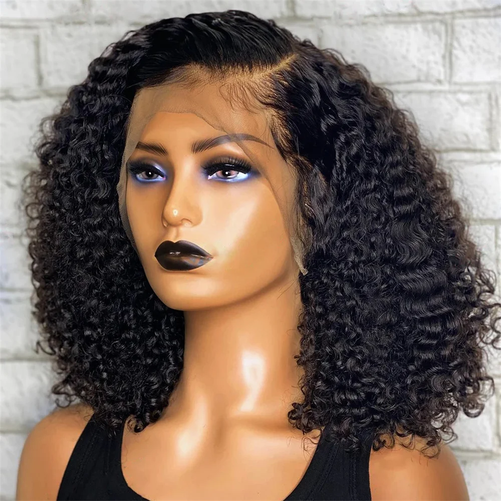 

Deep Wave Bob Wig Lace Front Wigs Curly Human Hair 13x6 Closure Brazilian Short Pre Plucked 13x4 HD Lace Frontal Wig For Women