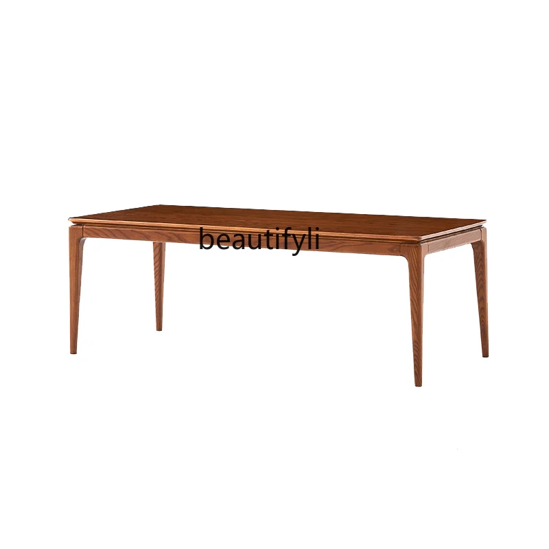 

Solid Wood Tea Table Living Room Simple Modern Household Tea Tray Nordic Wood Color Small Apartment Simple Tea Table