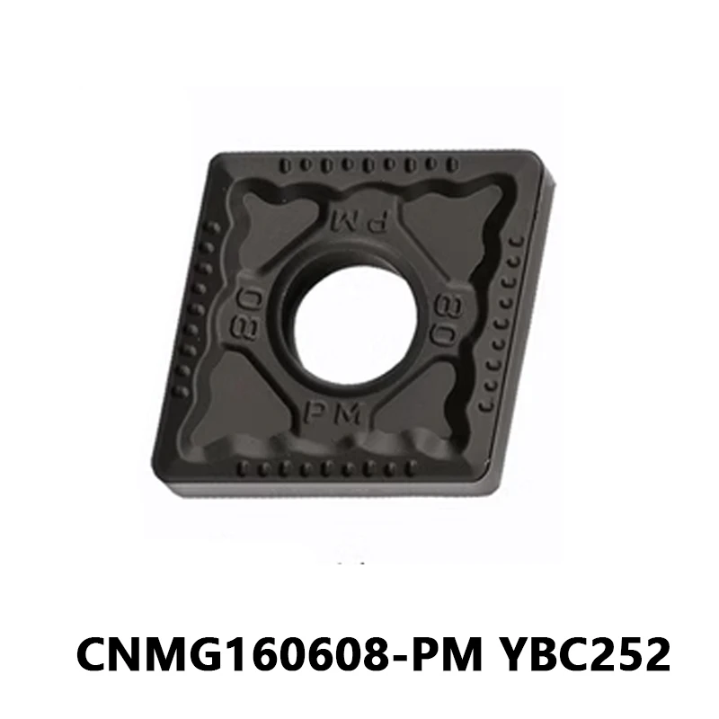 

CNMG160608-PM YBC252 CNC Carbide Inserts CNMG160608 CNMG for Steel CVD Coated Lathe Turning Cutting Machine Tool Metal Parts