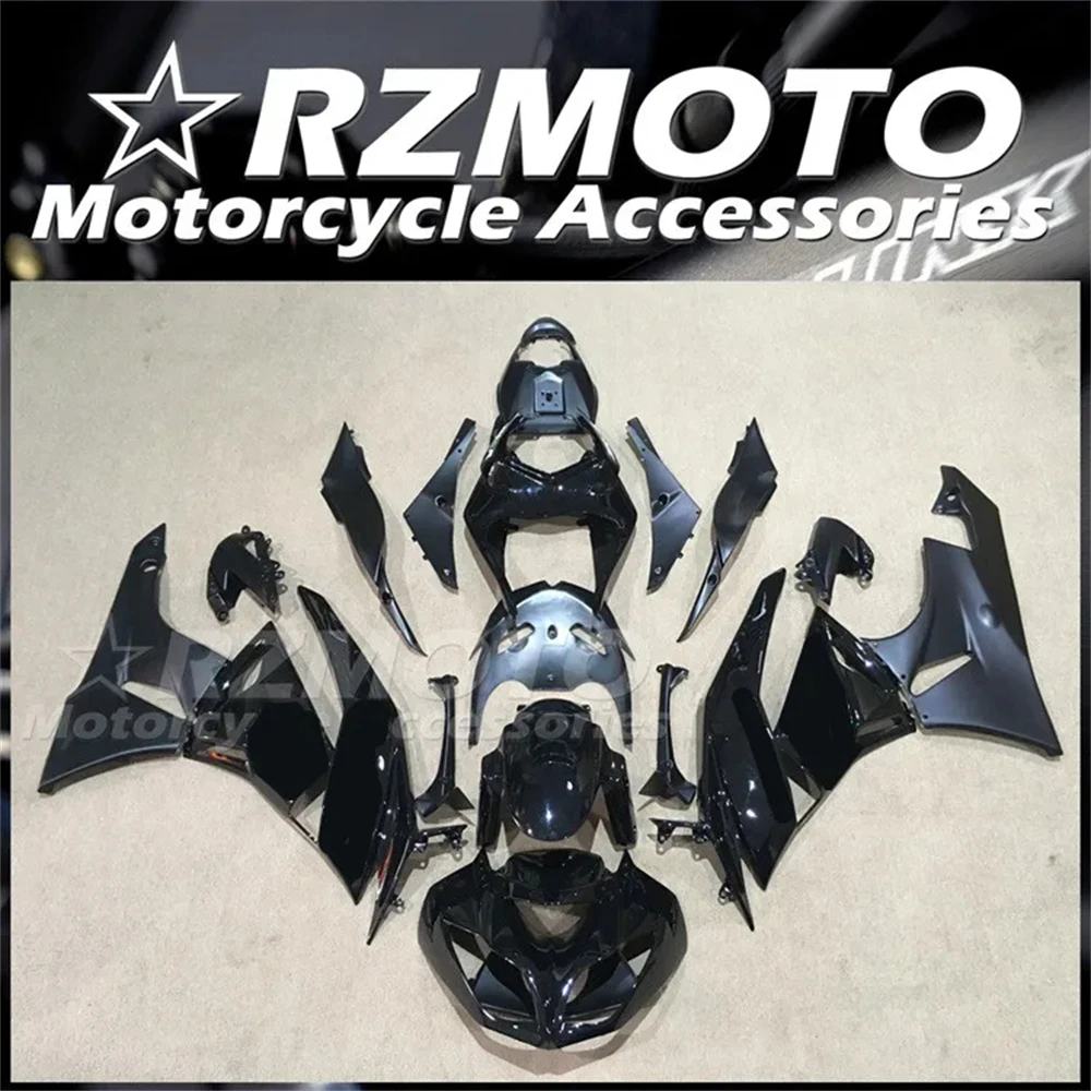 

4Gifts New ABS Fairings Kit Fit For KAWASAKI ZX-6R ZX6R 636 2009 2010 2011 2012 09 10 11 12 Bodywork Set Custom Black Glossy Mat