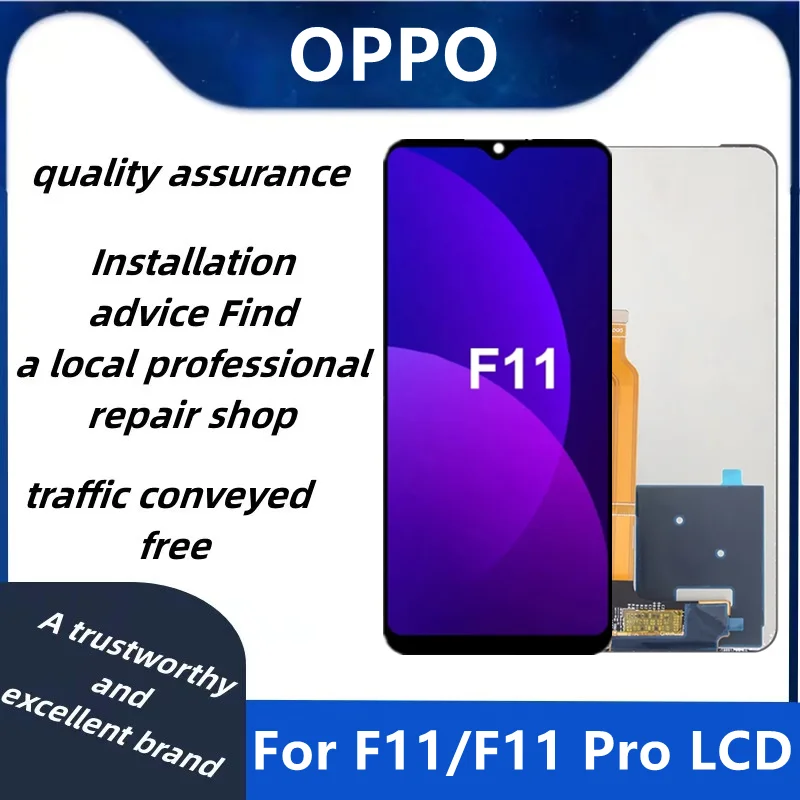 

6.53'' Original For OPPO F11 F 11 LCD CPH1913 Display Screen Touch +Frame Digitizer Assembly For OPPO F11 pro CPH1969 Display